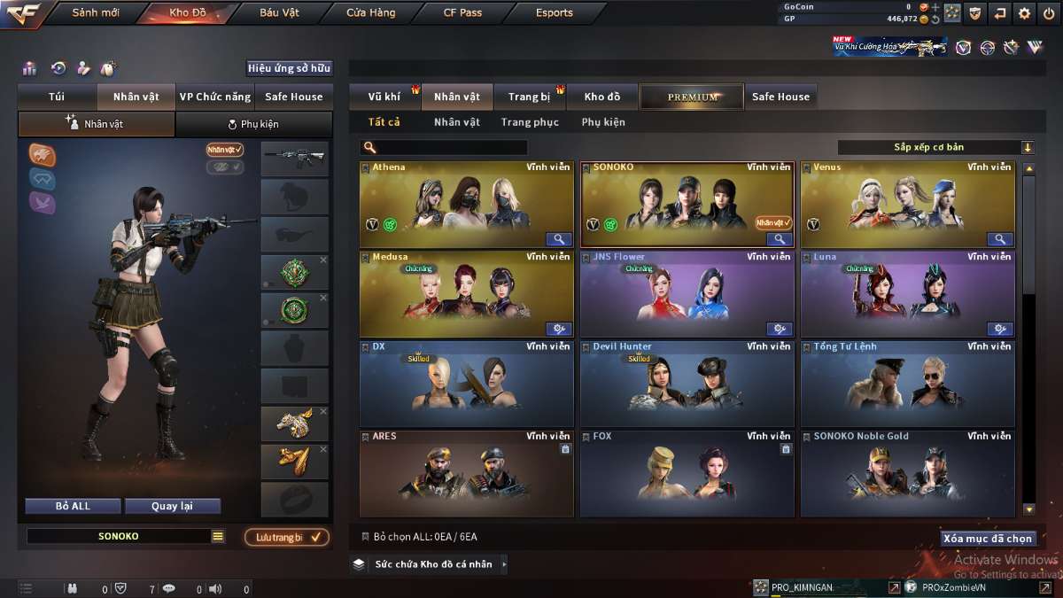 shop acc cf uy tin gia re